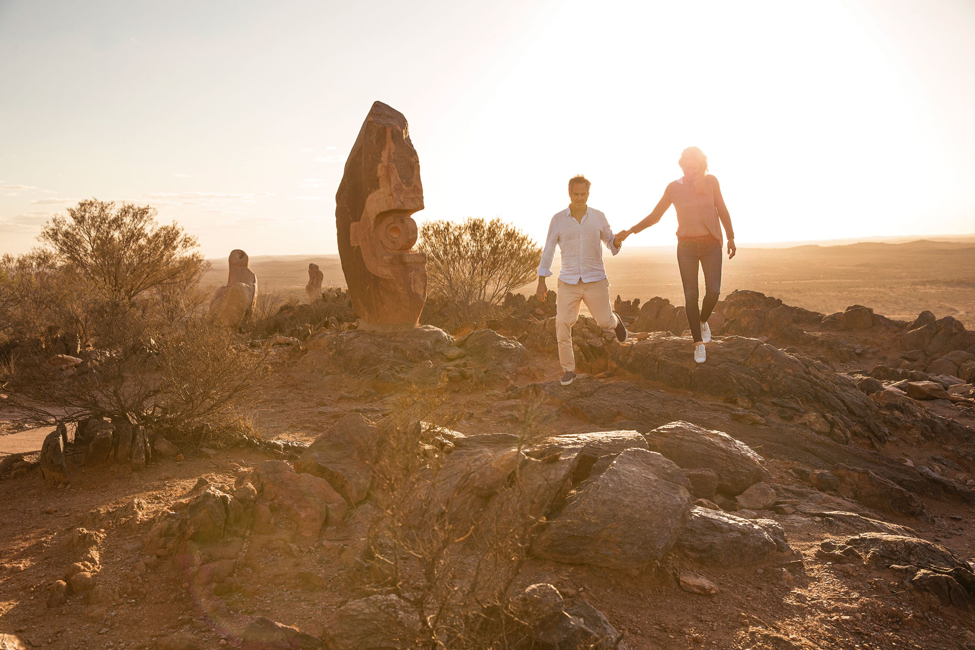 The Living Desert Sculptures. Photo Credit: Destination NSW