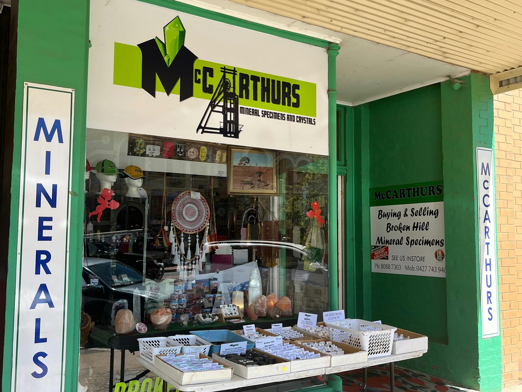 Broken Hills hidden gem of unique souvenirs crystals and the largest range of mineral specimens